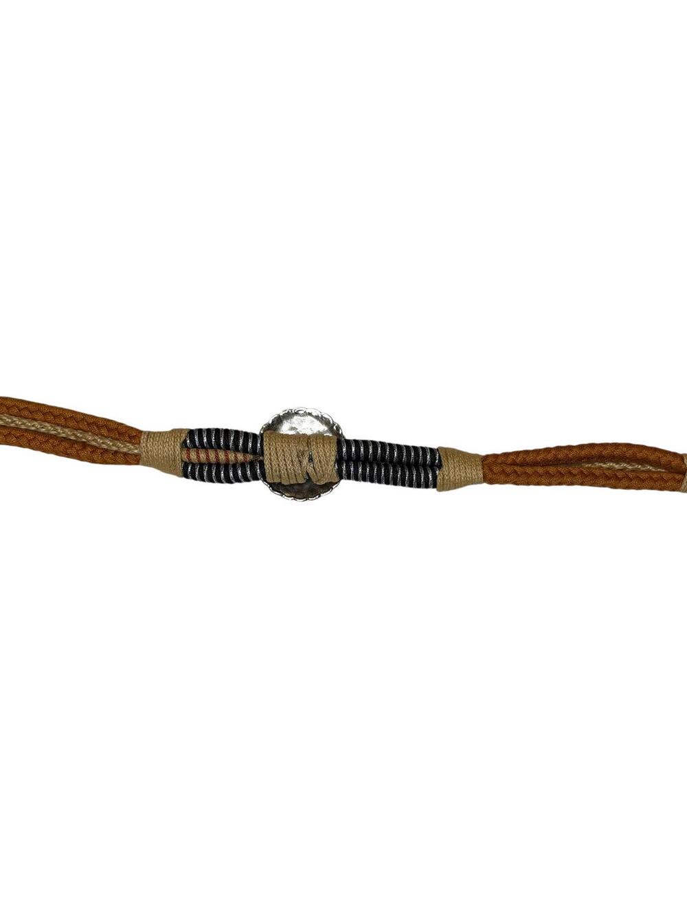 Handcrafted Leathercraft Accessory Belt Turquoise Accent - Picture 6 of 7